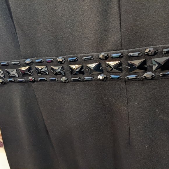 Calvin Klein Little Black Dress with Black Beading - Picture 4 of 6